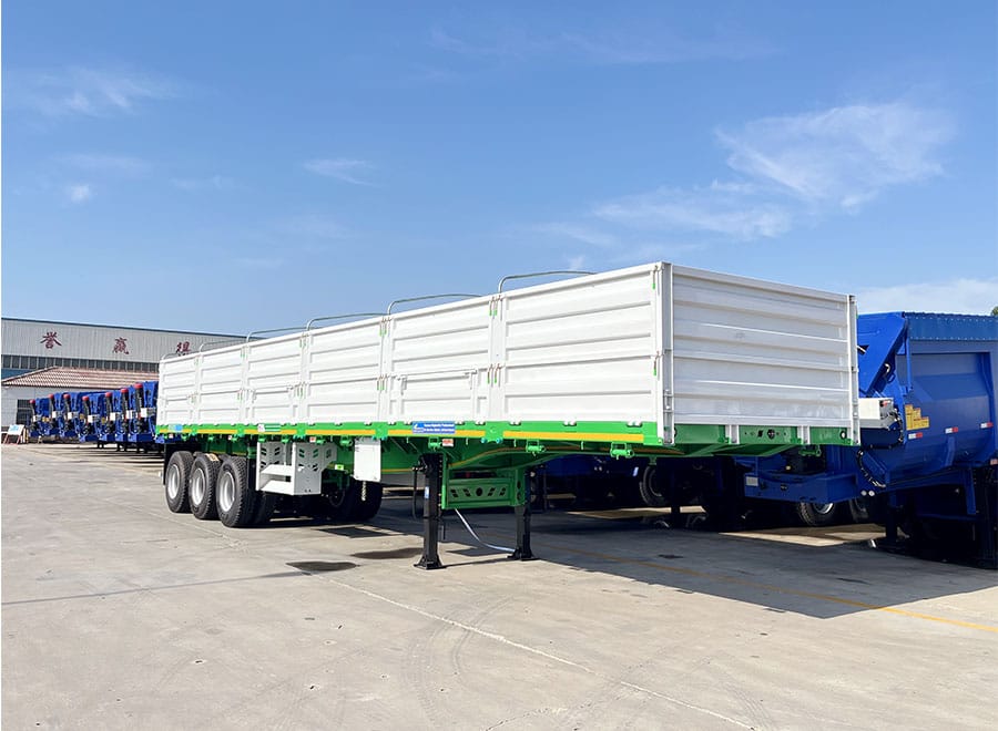 GENRON dropside trailer with solid side panels