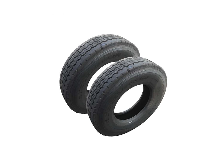 Two commercial vehicle tires from the GENRON resource library