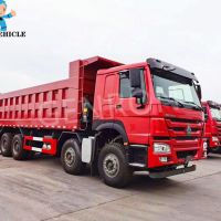 HOWO 8x4 mining tipper truck 12 wheeler 40 to 50 ton dump truck