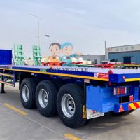 3 axle flatbed semi trailer