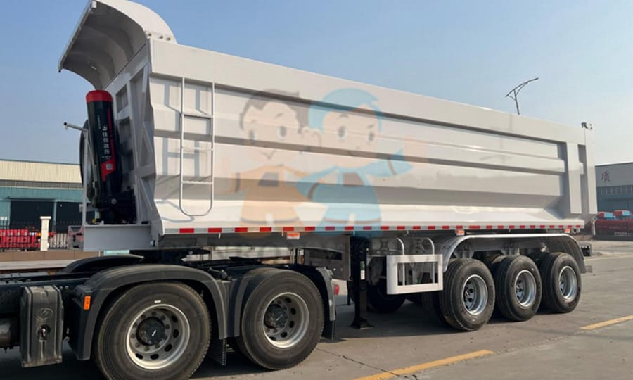 End Dump Trailer for bulk cargo transportation