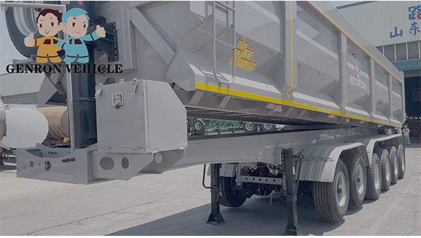 GENRON trailer axle and suspension assembly illustration